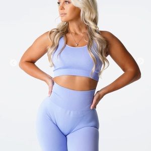NVGTN Periwinkle Desire Ribbed Seamless Bra - M